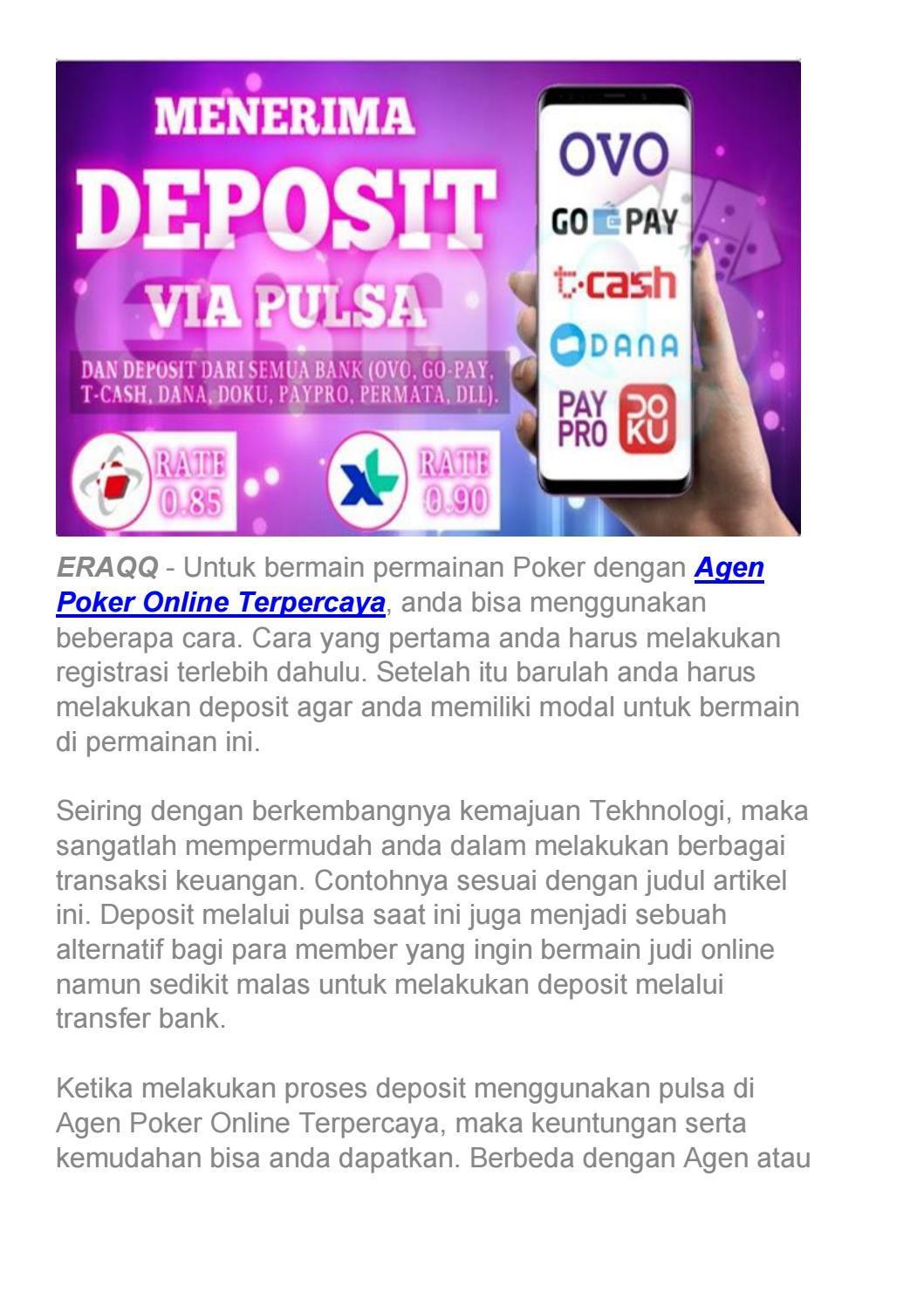 Agen Depo Pulsa OVO Terpercaya untuk Transaksi Paling Mudah